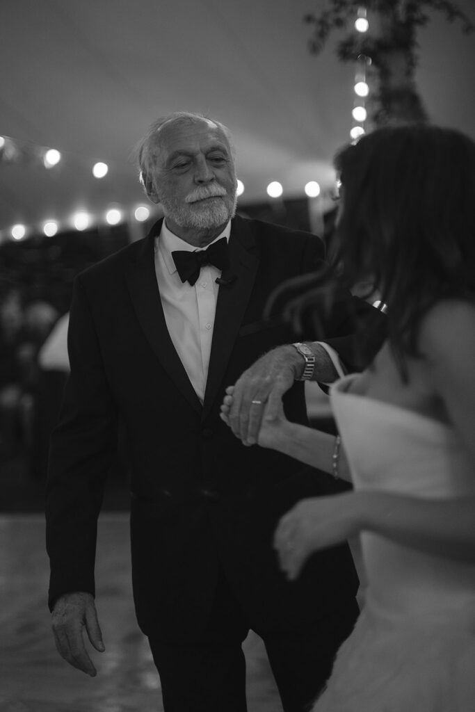 Bride sharing a dance with her father. 
