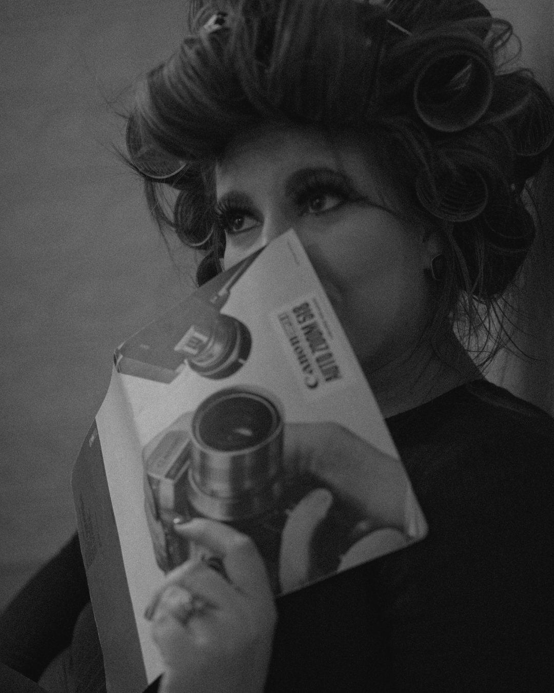 Black and white photo of Ell Peters - NYC Elopement and Wedding Photogrpher.